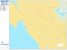 San Leandro Digital Map Basic Style